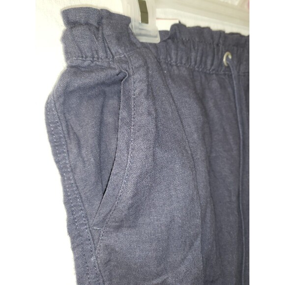 Social Standards Jogger Womens Small Pull On Linen Drawstring Blue High rise - Picture 3 of 11